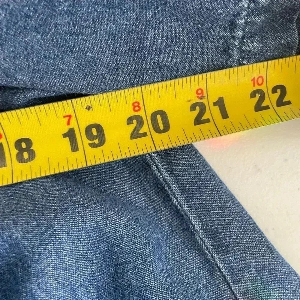 Vintage 90’s Go softly patio cotton floral embroidered mumu dress small‎ 0228 - Picture 8 of 9